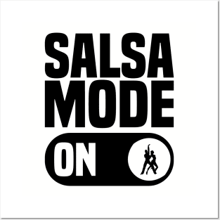 salsa mode on, Salsa Dance Lovers Posters and Art